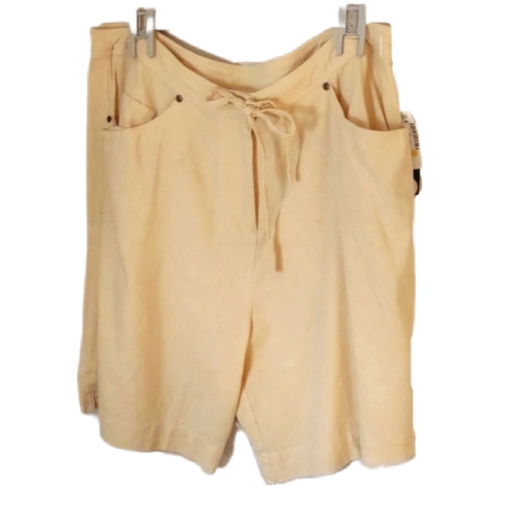 Yellow Linen Shorts NWT